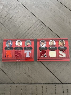 2007 Triple Threads Double Combo Relics /36 Nolan Ryan Andy Pettitte Roy Oswalt - Image 1 of 4