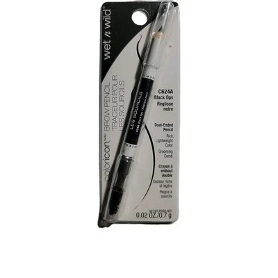 Lápiz de cejas Wet n Wild Color icon Black Ops nuevo en paquete C624A Foto 1 de 2