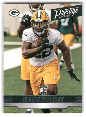 Dexter Williams 2019 Panini Prestige FOOTBALL #244 Green Bay Packers Rookie RC - Image 1 of 2