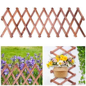 Garden Trellis Climbing Plants Outdoor Fence Expandable Lattice Wooden - Picture 1 of 6