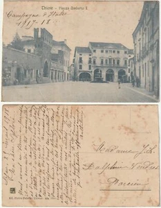 THIENE - VICENZA - PIAZZA UMBERTO I - VIAGG. 1918 -47205- - Imagen 1 de 1