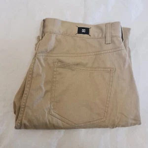 DC Shoes Pantalones Para Hombre Talla 34 Caqui Pierna Recta Informal Bolsillos Largos Algodón Cremallera - Imagen 1 de 20