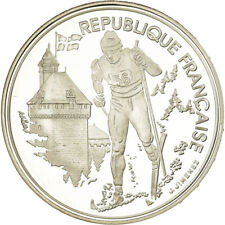 [#780562] Münze, Frankreich, Cross-country skier, 100 Francs, 1991, BE, STGL, Si
