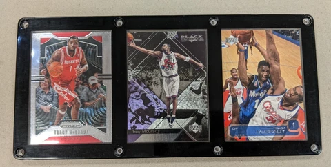 TRACY MCGRADY 3 CARD PLAQUE HOUSTON ROCKETS TORONTO RAPTORS ORLANDO MAGIC Cover