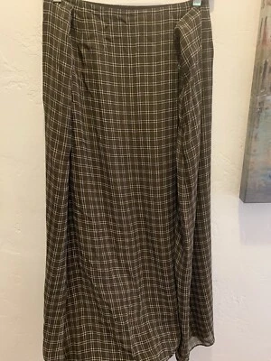 Vintage NEW Emanuel Ungaro RAYON BROWN Skirt Size 22/56 - Image 1 of 4