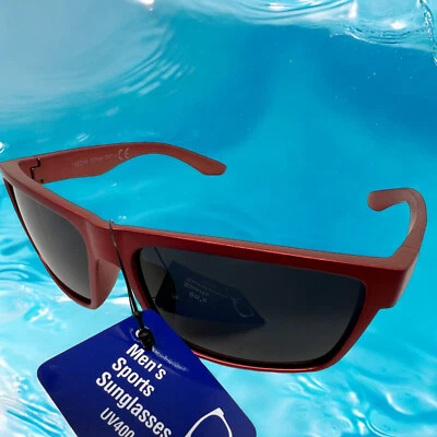 Gafas de sol Glam UV400 ¡Brillan brillantes y mantente protegido! Marcos rojos ¡Nuevos!! Foto 1 de 4