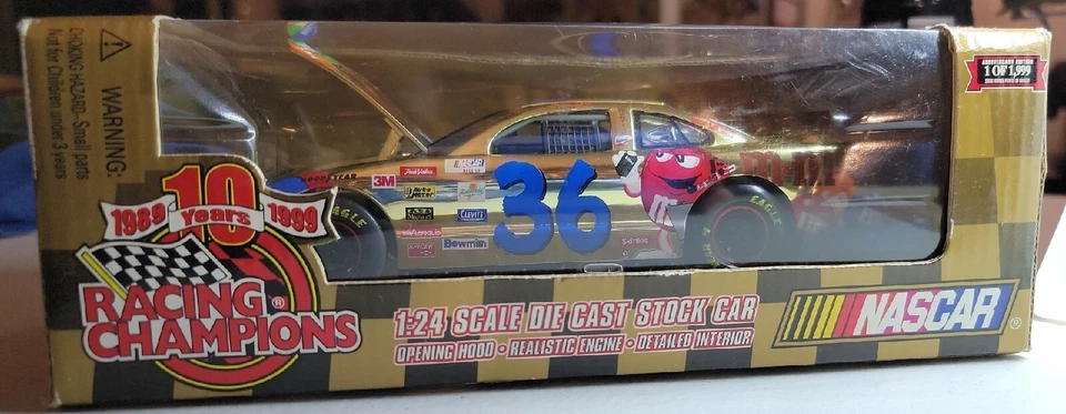 Racing Champions Limited Edition 1 24 NASCAR 10th Anniversary Die Cast Stock Car