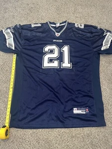 Dallas Cowboys Jones Jersey 56 Mens Blue Julius Reebok Gridiron Classic - Picture 1 of 4