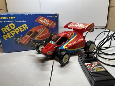 Vintage Radio Shack Red Pepper Racer Wire-controlled Tested/wirks Great - Image 1 of 4