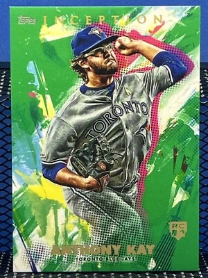 2020 Topps Inception ANTHONY KAY Toronto Blue Jays RC ROOKIE CARD Green Parallel - Image 1 of 2