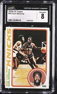 1978-79 TOPPS #45 EARL MONROE CGC 8 NM/MINT KNICKS 2348 - Picture 1 of 2