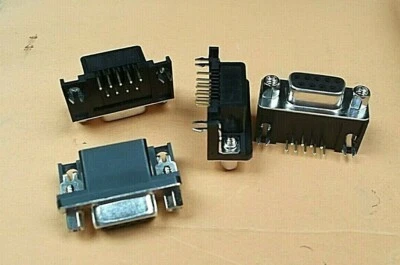 HSUAN MAO Dee 9 Way Socket Right Angle + Female Screwlock D PCB Tin Shell DPRM3-09F x10pcs