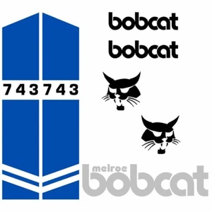 Bobcat 743 Calcomanías Pegatinas Kit Repro Aftermarket Calcomanías Kit  - Imagen 1 de 1