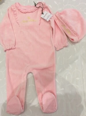 Шляпа и велюровая розовая Juicy Couture для девочек (размер 9-12 месяцев) - Изображение 1 из 4