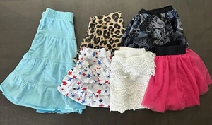 Bundle Of 6 Skirts/skorts Size 4/4T - Picture 1 of 7
