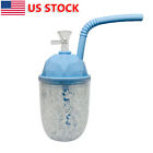 8.6 Inch Cup Shape Water Pipe Silicone Smoking Hookah Shisha Pipe W/ Glass Bowl