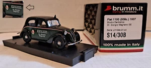 2132. Brumm PROMO Exclusive S14/30B Fiat 1100 Taxi Vettura Cortesia Dr G Magnago - Foto 1 di 6