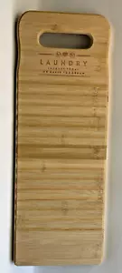 Tabla de lavado de bambú ropa práctica tabla de lavado a mano grabada con láser - Imagen 1 de 4