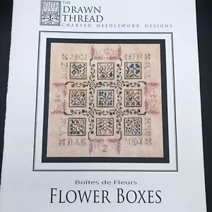 The Drawn Thread Needlework Designs Flower Boxes Stitch Pattern Only Zittel 2008 - Picture 1 of 7