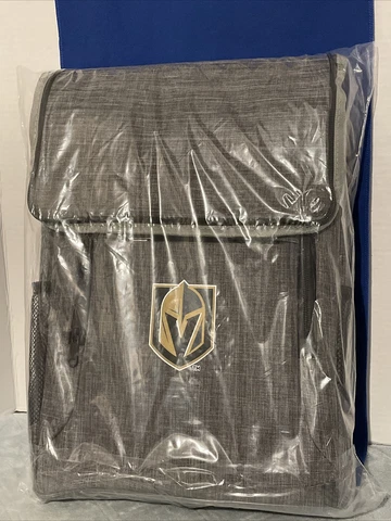 Vegas Golden Knights Hockey VGK Gray Insulated Cooler Adjustable Backpack NIP Cover