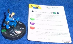 HERO CLIX - FEAR ITSELF - SPEEDBALL - UNCOMMON FIGURE WITH CARD - Picture 1 of 1