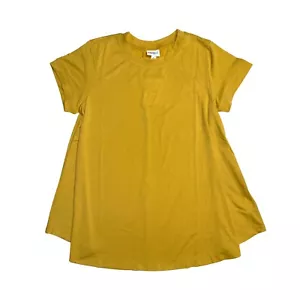 XL ERIKA LuLaRoe ~ SOLID MUSTARD YELLOW ~ Swing Top; Sizes 16-18; nwt - Picture 1 of 2