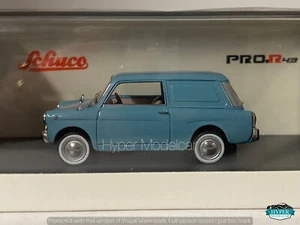 SCHUCO 1/43 AUTOBIANCHI BIANCHINA FURGONCINO 1965 LIGHT BLUE 450933500 - Foto 1 di 4