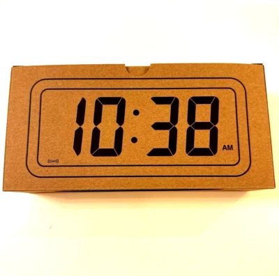 MUJI Digital Clock Medium Size (with Alarm Function) / White / Model: MJ-DCMW1 - Image 1 of 4