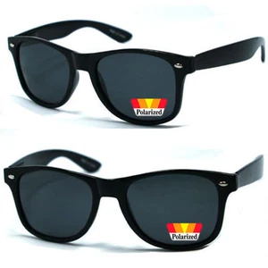 Retro Classic Square Frame Gafas de sol de lente polarizada - Negro WF 08 - Imagen 1 de 2