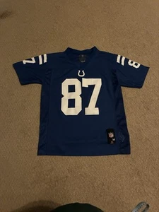 Reggie Wayne Indianapolis Colts Youth Medium Jersey NFL Football Blue Away - Picture 1 of 8