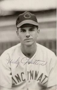 Grady Hatten Signed Autographed Postcard Photo Cincinnati Reds JSA UU45743 - Picture 1 of 3