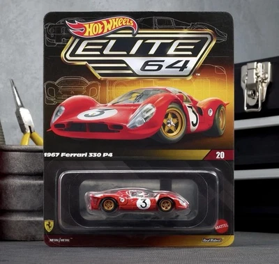 Ferrari 330 P4 1967 Hot Wheels Elite 64 2025 en mano Foto 1 de 3