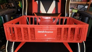 Coca-Cola Enterprises Vintage Red Plastic Crate/Soda Carrier 18.5" x 12" x 4.5" - Picture 1 of 8