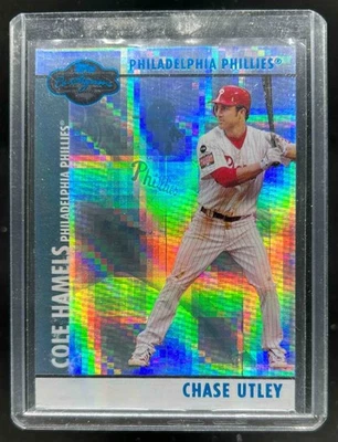 2008 Topps Co-Firmantes Chase Utley Cole Hamels Hyper Plaid Azul Automático #43/50 Foto 1 de 2