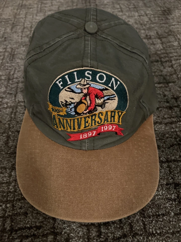 Sombrero Filson Raro Otter Verde Lona Edición 100 Aniversario Foto 1 de 3