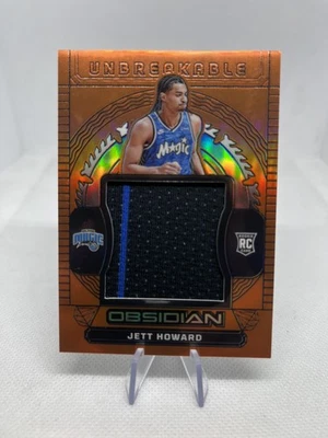 Panini Obsidian 2023 - Jett Howard novato radiocontrol - Orange Flood/99 parche 2 colores SP Foto 1 de 2