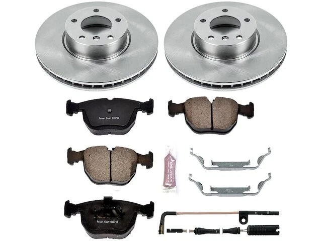 Kit de pastillas de freno delanteras y rotor para BMW 530i 2002 2001-2003 BY357NY Foto 1 de 1