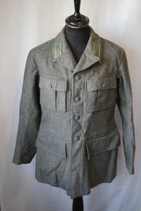 vtg 1952 Swedish Army Masterhand green wool tunic jacket medium 100 revival - Picture 1 of 16