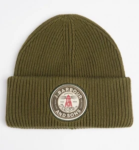 Gorro acanalado Barbour Dunford en verde oliva BARBOUR J & SONS - Imagen 1 de 3