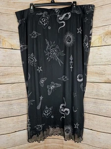 NUEVO CON ETIQUETAS Falda Lápiz Torrid Tea Length Malla Talla 3 22-24 - Imagen 1 de 5