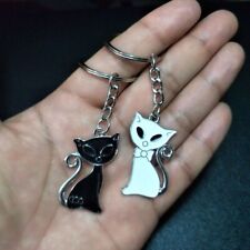 Couple Cute Cat Keychain Man Car Anime Keyring Best Friend Gifts Keychains 1Pair