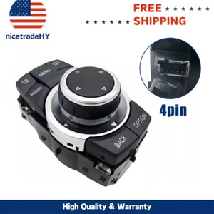 4PIN for BMW 1 E82 3 E90 X1 E84 X5 E70 X6 E71 MEDIA SWITCH CONTROLLER JOYSTICK - Picture 1 of 10