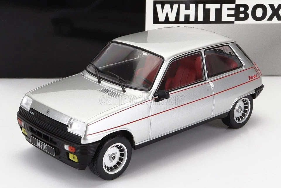 Renault 5 Alpine Turbo 1982 Silver 1 24 Model WB124152 WHITEBOX