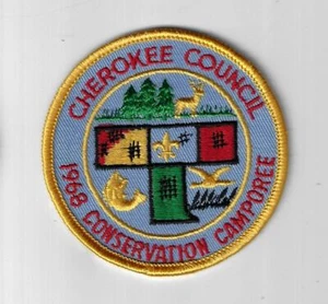 1968 Conservation Camporee Cherokee Council YEL Bdr. [Q1779] - Picture 1 of 1