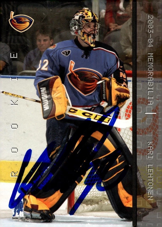 Kari Lehtonen - Signed 2003-04 In The Game Be A Player Rookie Card #236 - Image 1 of 2
