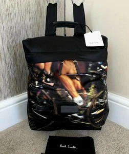 PAUL SMITH BACKPACK SPRINT CYCLING PRINT RETAIL £345 BNWT - Picture 1 of 8
