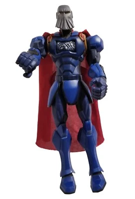 Hasbro 2006 GI Joe Sigma 6 Cobra Commander Blue Suit Red Cape Plastic Figure 9" - Image 1 of 4