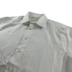 Suit Supply Men's 100% Cotton L/S Button Traveller Shirt White • 15.5 | 39