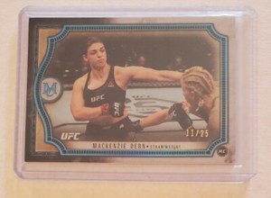 MacKenzie Dern Sapphire Rookie /25 2018 Topps UFC Museum Collection RC