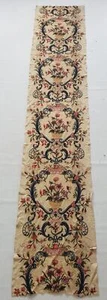 Antique 19thC French Brocade Floral Panel 292x58cm - Picture 1 of 12